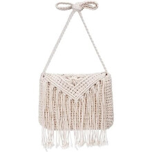 Handbag - Bohemian - Small Messenger Bag - Handwoven - Cotton - Shoulder Bag