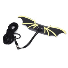 OMABETA Lizard Harness, Adjustable Walking Harness in Black Artificial Leather for Pets, Reptiles, Garden Tools