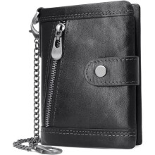 Wallet - AMOUNE - Black - Genuine Leather - RFID Blocking - 17 Card Slots