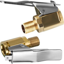 Car Tire Valve Adapter, 2pcs Brass Inflation Nozzle, Conversion Head Clip for Tire Valves, Compatible