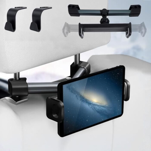 Car Dashboard Tablet Holder, Extendable Car Headrest Tablet Holder, Universal Tablet Mount [S174]