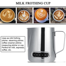ARAMOX Stainless Steel Milk Frothing Pitcher, Espresso Coffee Cup, Milk Frothing Pitcher