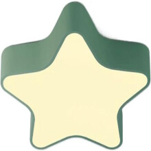 Plafonnier LED de 42 cm avec motif d'étoiles vertes, intensité réglable, pour chambre d'enfant