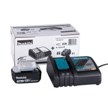 Kit Ladegerät und Batterie 18V 3Ah - MAKITA - BL1830B - Schnellladegerät - Ladeindikator