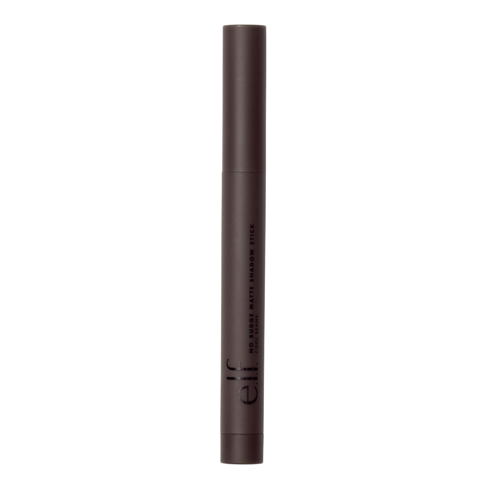 E.l.f. No Budge Matte Shadow Stick, One-Swipe Cream Eyeshadow Stick, Long-Wear & Crease Resistant, Matte Finish, Vegan & Cruelty-Free, Cool Beans Not,Specified
