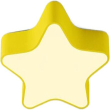 Plafonnier LED de 42 cm avec motif d'étoiles jaunes, intensité réglable, pour chambre d'enfant