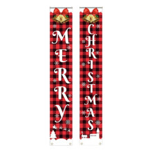 Weihnachtsbanner mit zwei Spruchpaaren für die Heimdekoration zum Thema Schneemann
