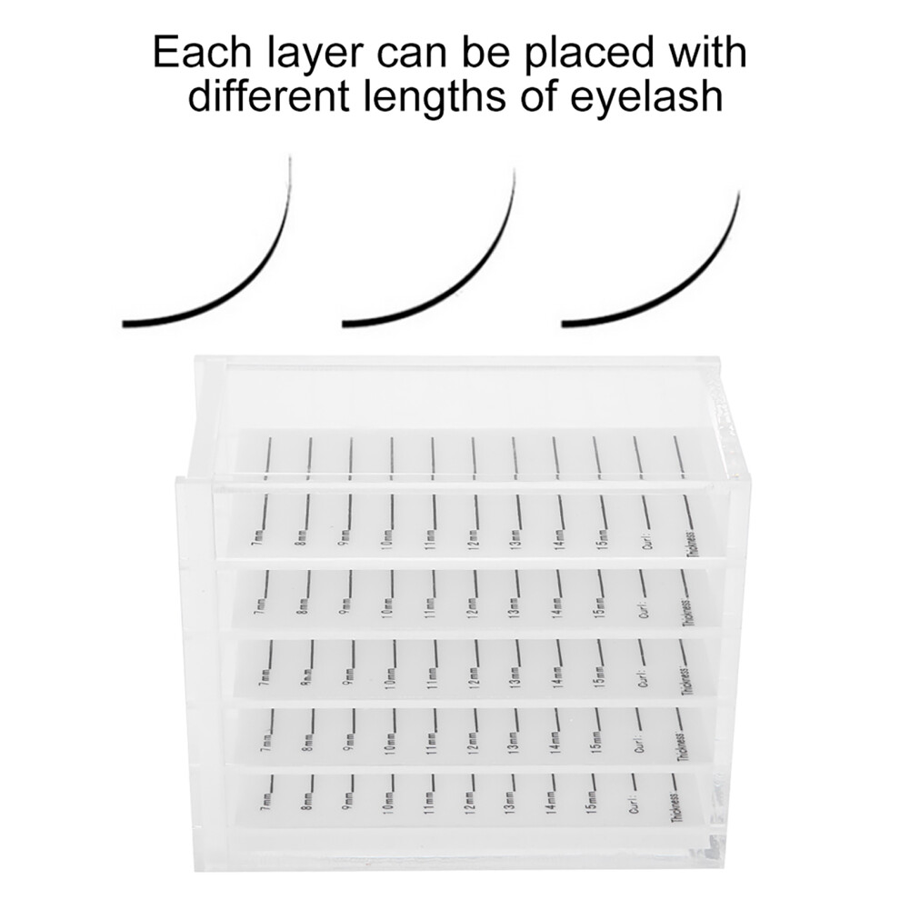 Compact 5-Layer Eyelash Display Case