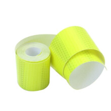 50mm x 3m Yellow Reflective Tape Roll, High Visibility, Water Resistant