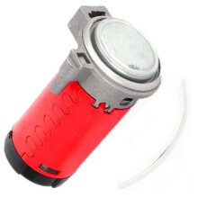 YIYIDA Car Horn, Red DC 12V Motor Air Compressor Air Horn with Replacement Hose Air Pump Kit