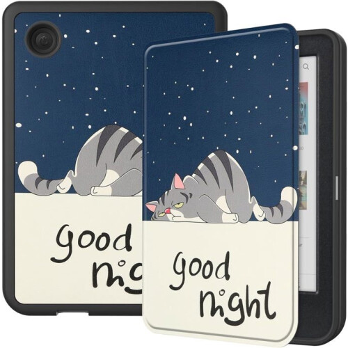 Case - KOBO - Clara BW - Ultra-Thin - Stand - Black PU Leather