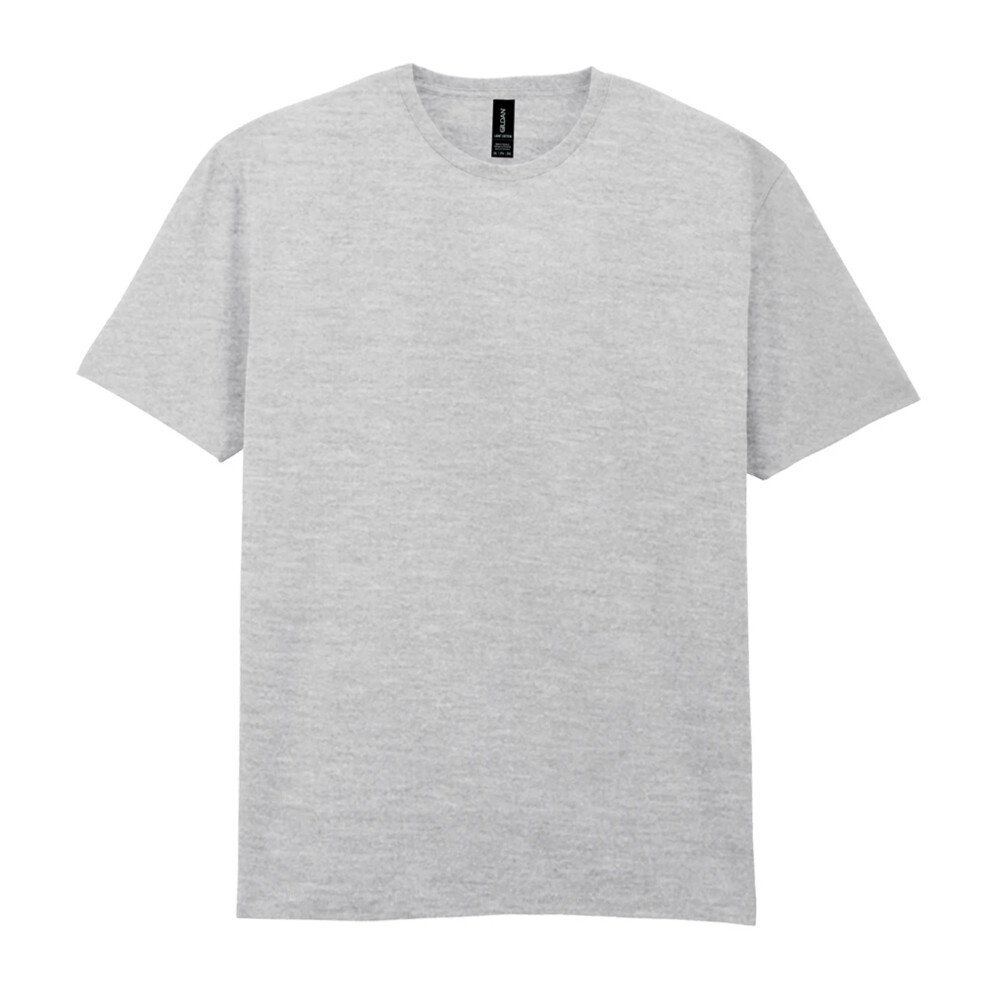 Gildan (M, Ash) Mens Cotton Lightweight T-Shirt