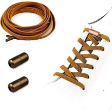 Shoelaces, No need to tie laces, Suitable for sports shoes, casual shoes - brown