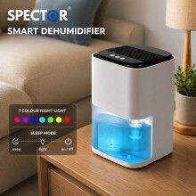 Spector 2L Quiet 2-in-1 Dehumidifier LED Timer