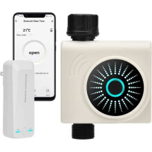 Wifi Bluetooth Irrigation Timer, Automatic Irrigation, Rain Mode, Waterproof Irrigation Timer for Outdoor Use