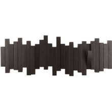 Designer wall coat rack Sticks Expresso 49.2 x 18.1 x 2.9 cm