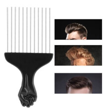 Metal Afro Comb - DRFEIFY - Wide - Non-slip - Durable - For fine and curly hair