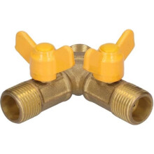 Atyhao Natural Gas Valve 3-Way Combustible Gas Ball Valve G1/2 Natural Gas Switch Fitting