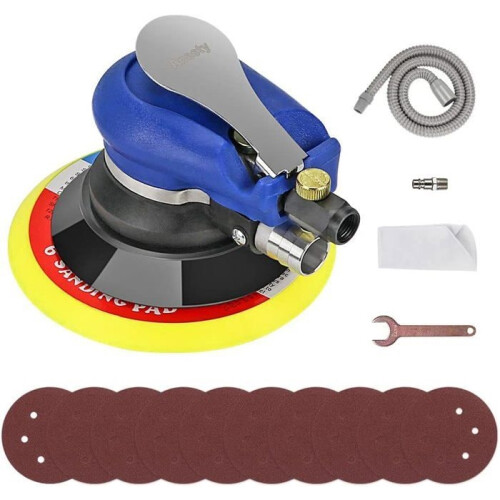 Pneumatic orbital eccentric sander with 200 mm diameter disc (6") - 1 pc