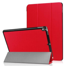 iPad Air 2019 Case, iPad Air 3 Case - Folio Tablet Slim Lightweight PU Leather Case with Stand 10.5", Red