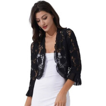 Women's Lace Bolero Cardigan for Evening Dress, Summer Ceremony, Sizes S-XXL - IEFIEL