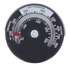 Cikonielf Stove Thermometer Gauge, Magnetic Stove Thermometer 0-500, Aluminum Alloy Dial, Gauge