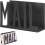 Mail Sorter - Black Metal - Letter Organizer - Elegant Design - Compact - Durable 1