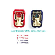 2-PIECE RED AND BLUE FAST BATTERY TERMINAL KIT