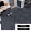 Living And Home (Dark Grey, 30x30cm) 20pcs Polyester Self Adhesive Carpet Tiles 1