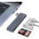USB Hub, Multiport USB Adapter, 5-in-1 USB with 1 x USB 3.0, 2 x USB 2.0, SD/TF Card Reader, Compatible with PC/Computer 1