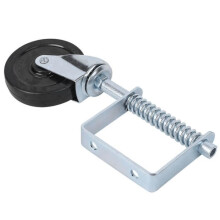 Spring wheel, spring-loaded caster, heavy-duty universal door caster with 4 holes and a maximum load capacity of 220 lbs.