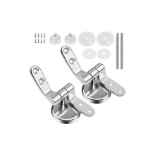 (443cm) Toilet Seat Hinge Fixings Replacement Toilet Seat Hinge with Bolts and Nuts 1 Pair