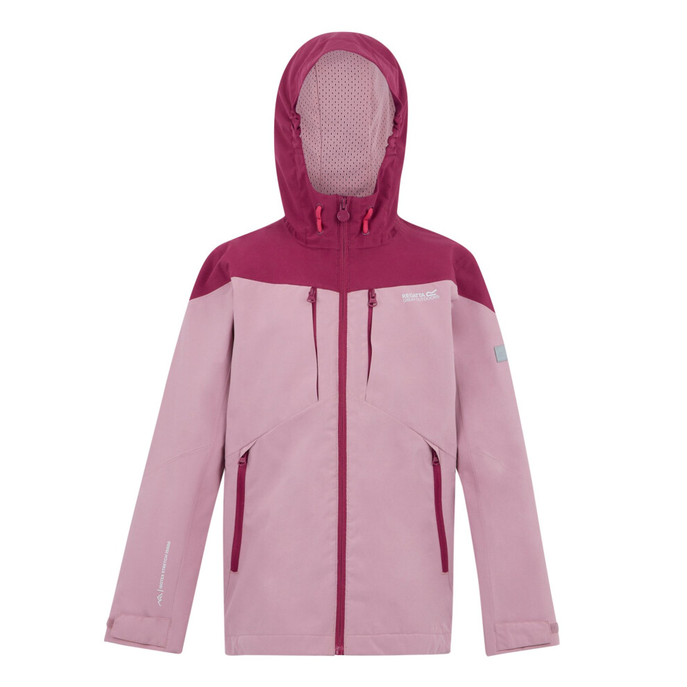 Regatta (5-6 Years, Lilas/Beaujolais) Childrens/Kids Highton Vi Waterproof Jacket Multicoloured