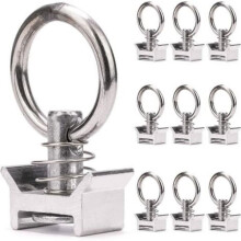 Lot of 10 simple pins with ring, 1000 kg capacity, aircraft tie-down pins for aircraft tie-down rails, anchor pin with ring