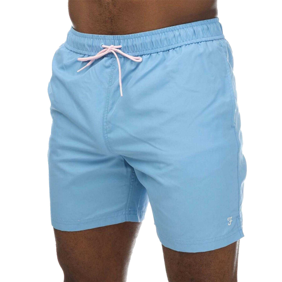 Farah Mens Owen Swim Shorts Blue