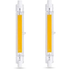 R7S 118 mm 20 W LED-lamppu, viileä valkoinen 6000 K, 1000 LM, vastaa 160 W halogeenilamppua, himmennettävä, 2 kpl pakkaus