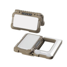 Faltbare Campinglampe mit 180-Schwenkbereich und stufenloser Dimmfunktion, Weiß-, Gelb- und Rotlicht, Schutzart IPX4, 4800 mAh