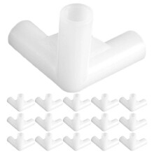 30 Stück weiße PP 3-Wege-Rohrverbinder für Pavillons und Zelte, 8,5 mm Innendurchmesser, für Markisengestelle und Gewächshäuser (Selbstbau).