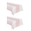 Plastic rectangle tablecloth gold dot confetti 2 pcs 5