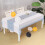Plastic rectangle tablecloth gold dot confetti 2 pcs 3
