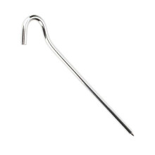Silberne, robuste Zeltnägel aus Aluminiumlegierung, 10 Stück, Markisenheringe für Outdoor-Camping