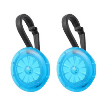 2 Stück Mini-LED-Clip-On-Blitzlichter für Gepäck, Rucksäcke, Fahrräder und Hundehalsbänder