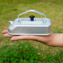 Leichter 300-ml-Aluminium-Campingkessel mit hitzebeständigem Griff für Wanderungen und Trekkingtouren
