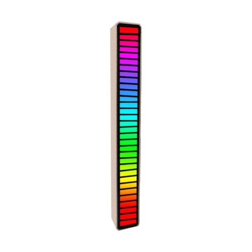 Solas LED RGB Fuaimrialaithe le 32 LED, 18 Dath