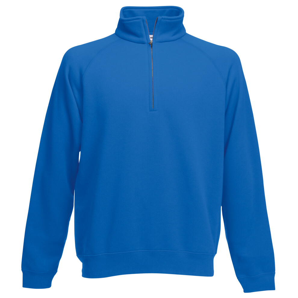 Fruit Of The Loom (Xl, Royal) Mens Zip Neck Sweatshirt Multicoloured