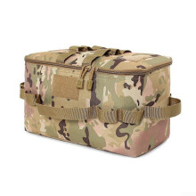 11L Camping Cooking Storage Bag with Adjustable Separators & Shoulder Strap, Durable 600D Oxford