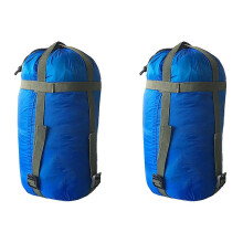 Sky Blue Waterproof Compression Sack for 3 Season Sleeping Bags, Lightweight Camping Storage Pouch