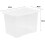 Wham Wham 4 Pack, 80 Litre Storage Boxes, Clear 2