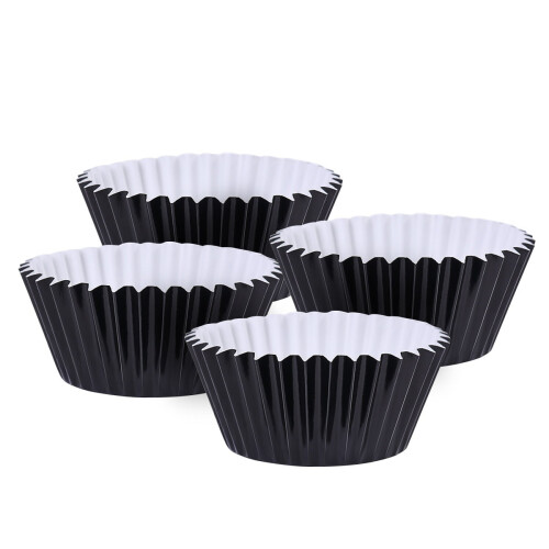 Svarta muffinsformar i folie och papper, 100 st