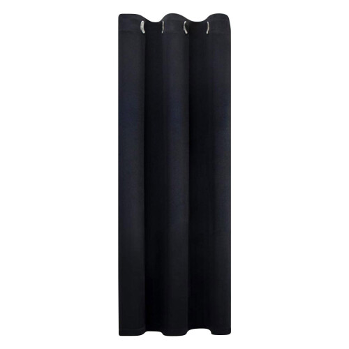 Sort polyester bruseforhæng 132x183cm vandtæt
